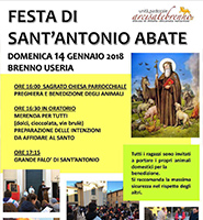 Festa sant antonio abate brenno useria