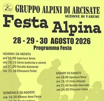 festa alpini arcisate 2026