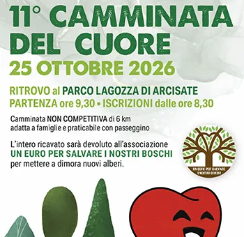 camminata del cuore arcisate 2026